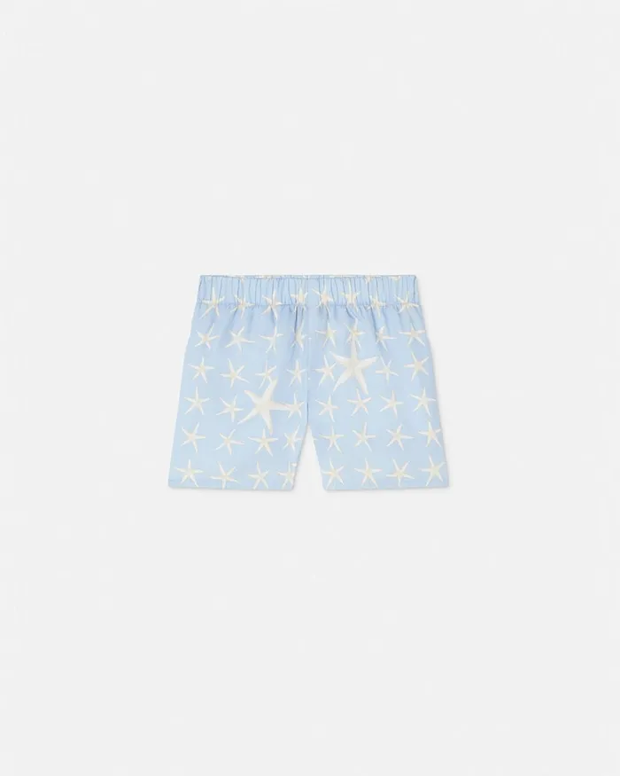 Pants Kids Versace Stella Marina Baby Shorts Light Blue