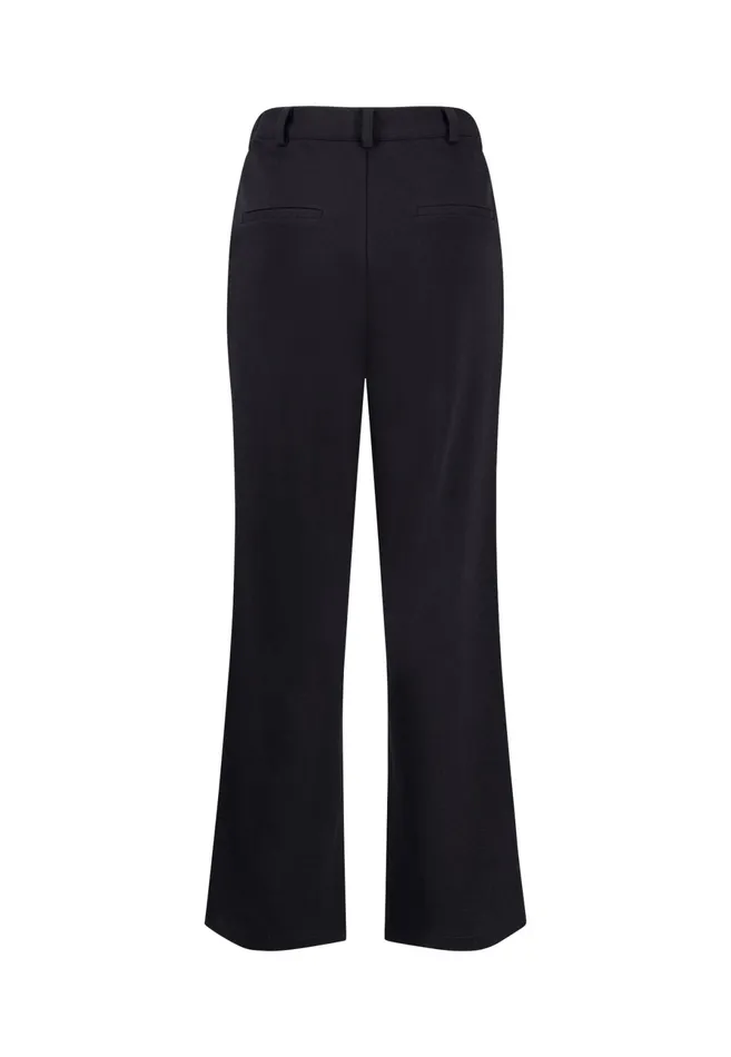 Pants Women FYNCHHATTON Fabric Trousers With Loose Cut Summer Taupeblack