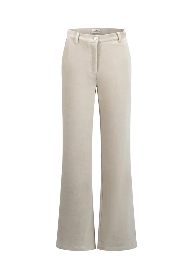 Pants Women FYNCHHATTON Wide Trousers From BabyCord Taupemilkblack