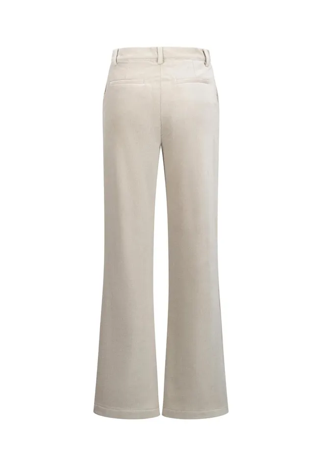 Pants Women FYNCHHATTON Wide Trousers From BabyCord Taupemilkblack