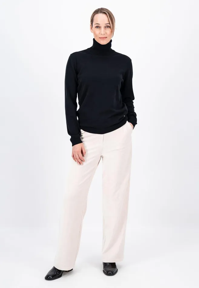 Pants Women FYNCHHATTON Wide Trousers From BabyCord Taupemilkblack