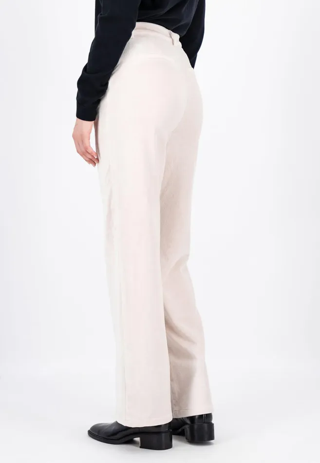Pants Women FYNCHHATTON Wide Trousers From BabyCord Taupemilkblack