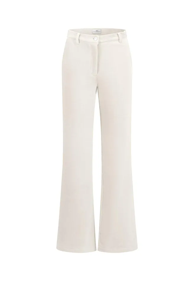 Pants Women FYNCHHATTON Wide Trousers From BabyCord Taupemilkblack