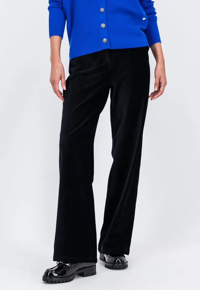 Pants Women FYNCHHATTON Wide Trousers From BabyCord Taupemilkblack
