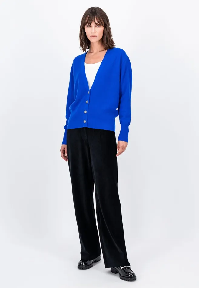 Pants Women FYNCHHATTON Wide Trousers From BabyCord Taupemilkblack