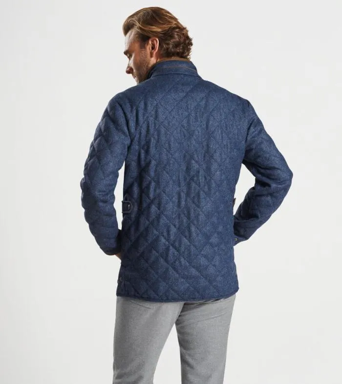 Peter Millar Jackets 038 Coats Men Suffolk Quilted Wool Travel Coat