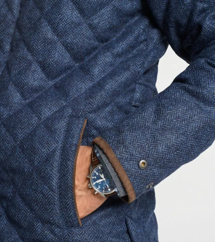 Peter Millar Jackets 038 Coats Men Suffolk Quilted Wool Travel Coat