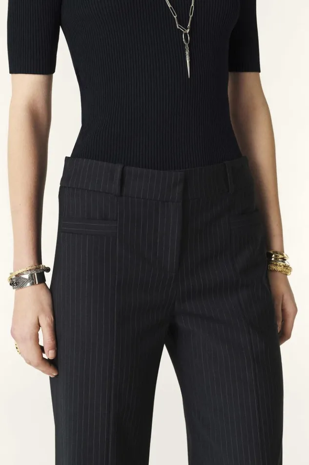 PistachioStraightLeg Pants Clothing Baandsh Pants and Jeans