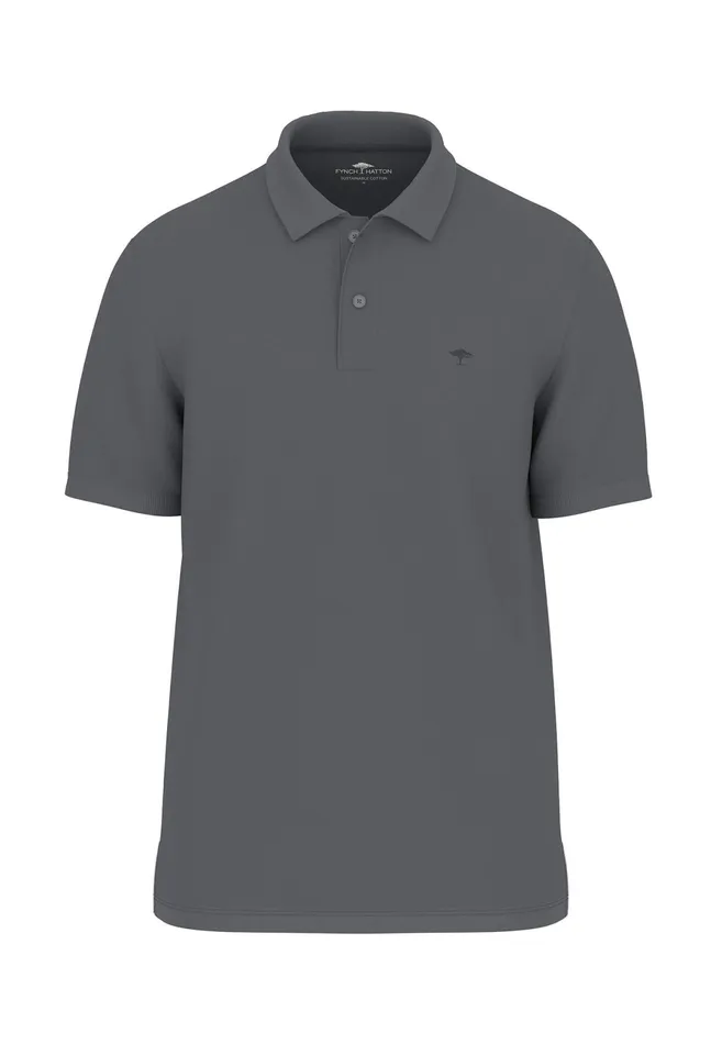 Polo Shirt Men FYNCHHATTON Polo Shirt Made Of Cotton With A Subtle Logodail Navywhiteasphaltblack