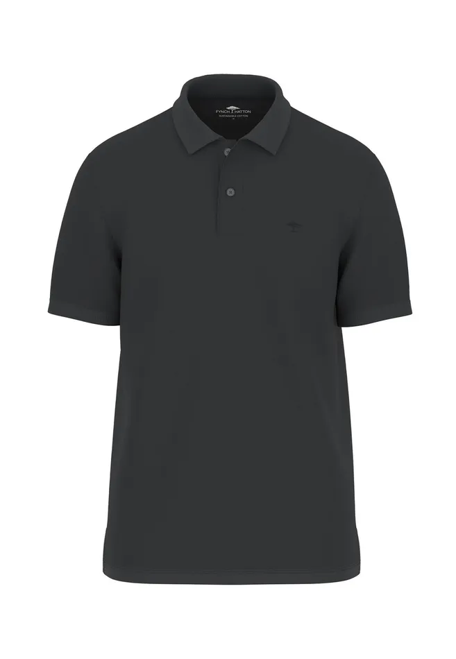 Polo Shirt Men FYNCHHATTON Polo Shirt Made Of Cotton With A Subtle Logodail Navywhiteasphaltblack