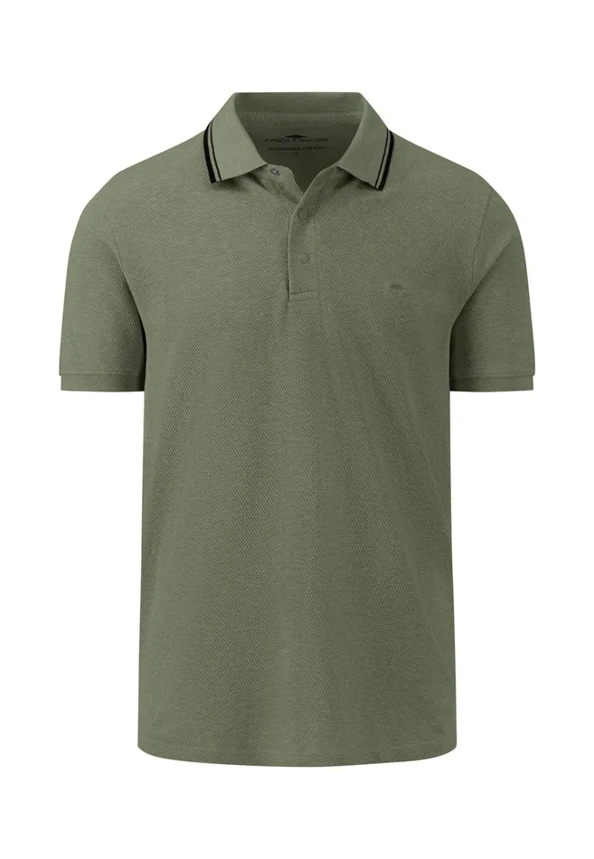 Polo Shirt Men FYNCHHATTON Polo Shirt Made Of Pure Cotton With Strip Collar Summer Breezenavydusty Olivedusty Lavender
