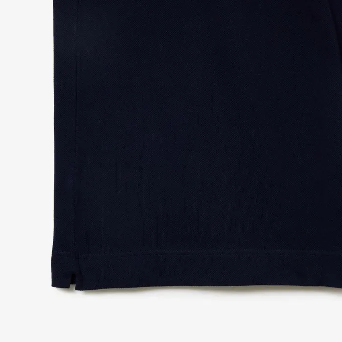 Polos Men Lacoste Men039s Slim Fit Long Sleeve Polo Navy Blue 166