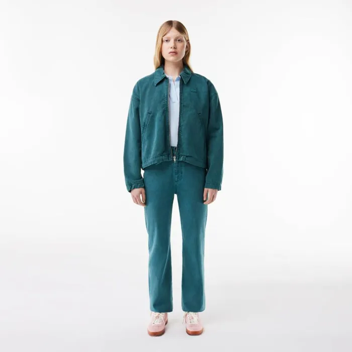 Polos Women Lacoste Women039s Loose Fit Flowy Piqu Polo Phoenix Blue J2g