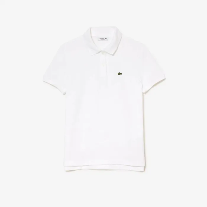 Polos Women Lacoste Women039s Regular Fit Soft Cotton Petit Piqu Polo White 001