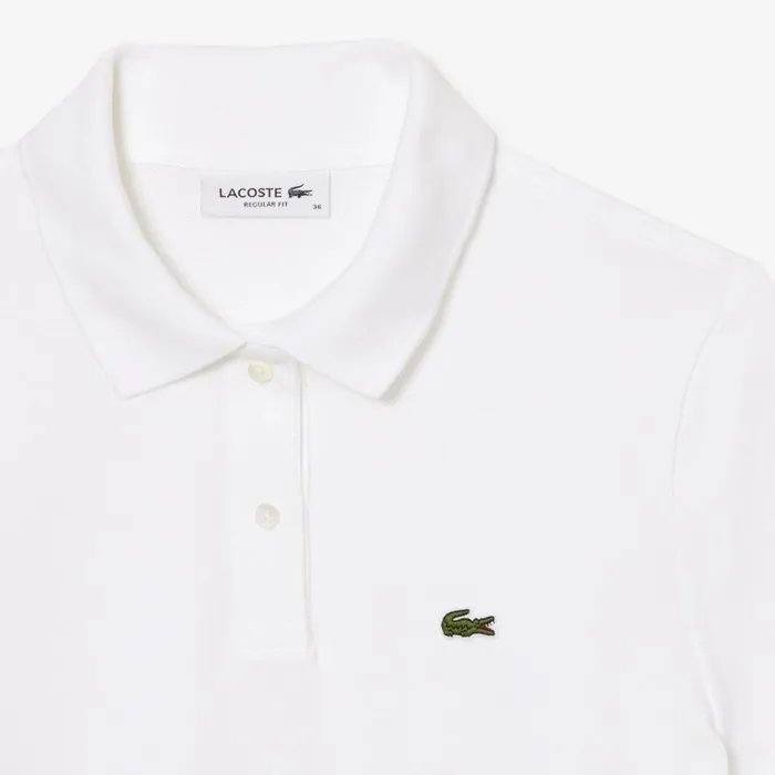 Polos Women Lacoste Women039s Regular Fit Soft Cotton Petit Piqu Polo White 001