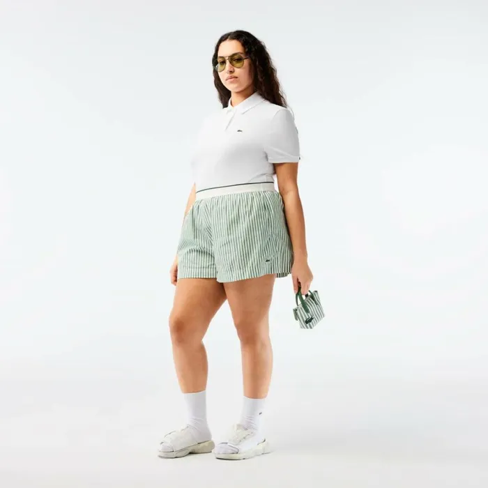 Polos Women Lacoste Women039s Regular Fit Soft Cotton Petit Piqu Polo White 001