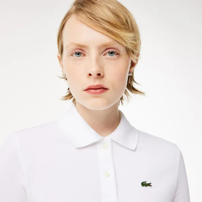 Polos Women Lacoste Women039s Regular Fit Soft Cotton Petit Piqu Polo White 001
