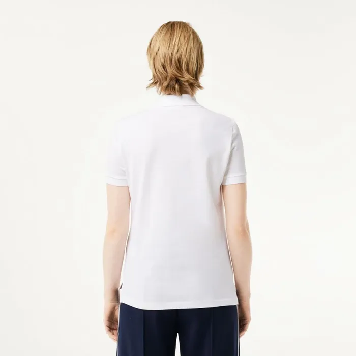 Polos Women Lacoste Women039s Regular Fit Soft Cotton Petit Piqu Polo White 001