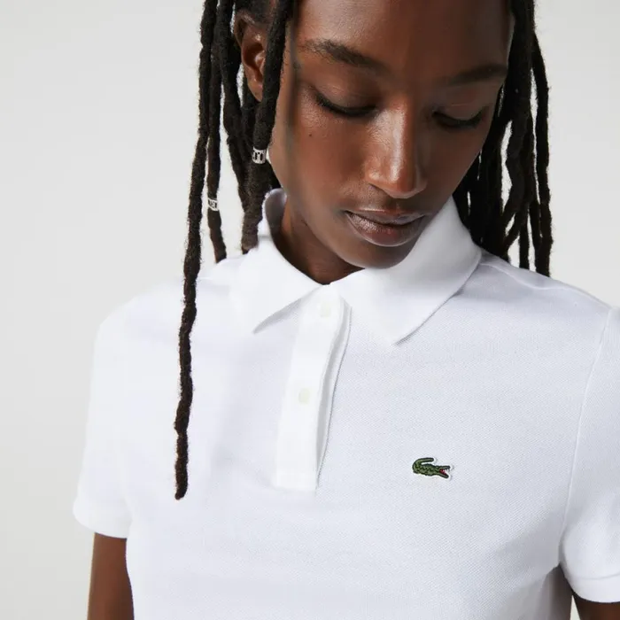 Polos Women Lacoste Women039s Regular Fit Soft Cotton Petit Piqu Polo White 001