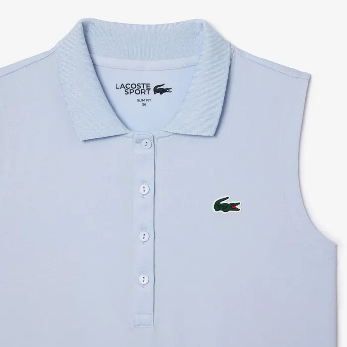 Polos Women Lacoste Women039s UltraDry Slim Fit AntiUV Stretch Golf Polo Phoenix Blue J2g