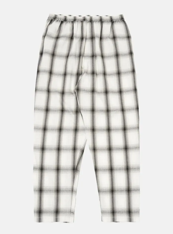 Pyjama Pant In Ecru Shadow Check Men Universal Works Nightwear