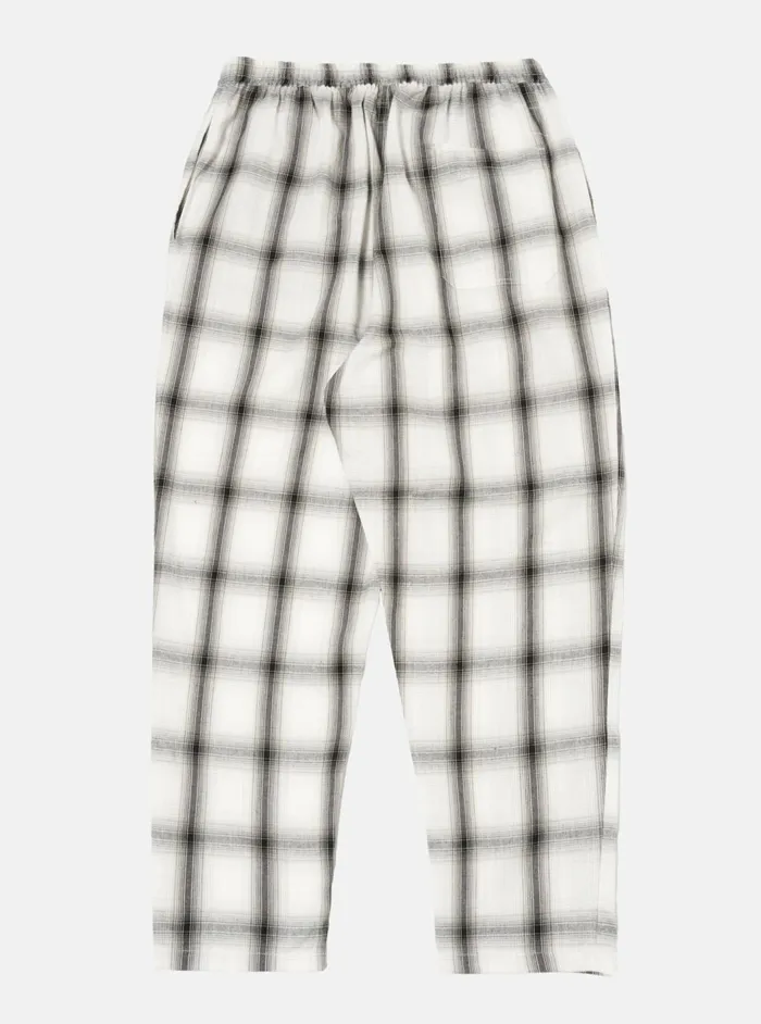 Pyjama Pant In Ecru Shadow Check Men Universal Works Nightwear