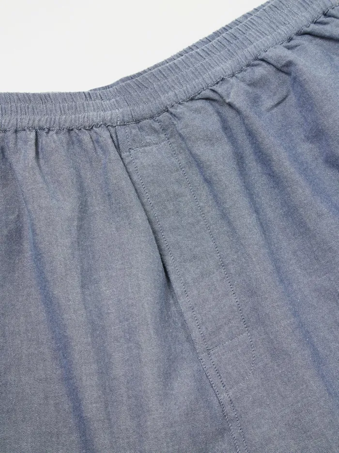 Pyjama Short In Navy Oxford Cotton Men Universal Works Nightwear