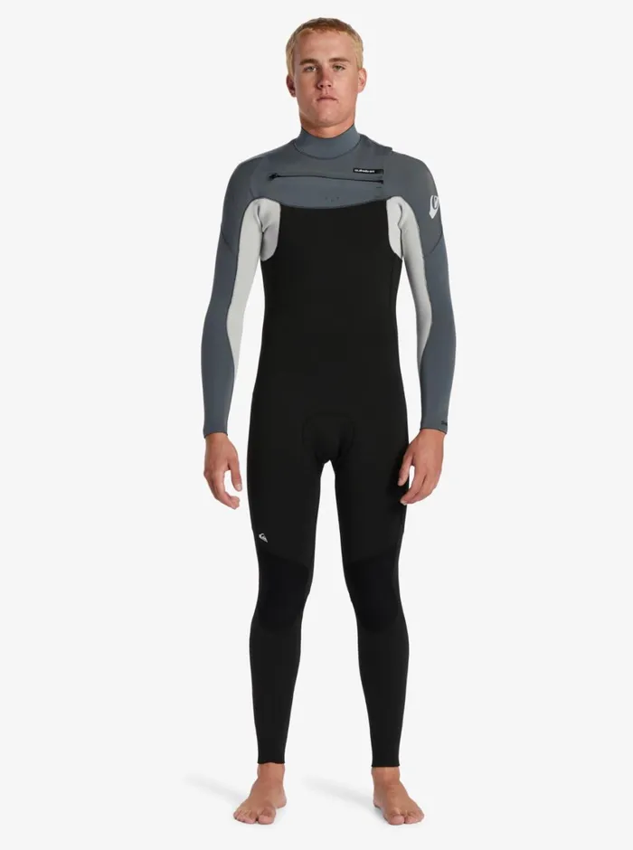 Quiksilver 32mm Everyday Sessions Chest Zip Wetsuit Black Ash Mens Wetsuits