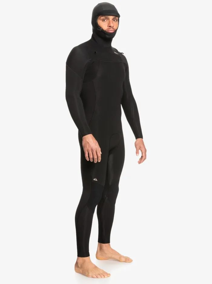 Quiksilver 543mm Everyday Sessions Hooded Chest Zip Wetsuit Black Mens Wetsuits