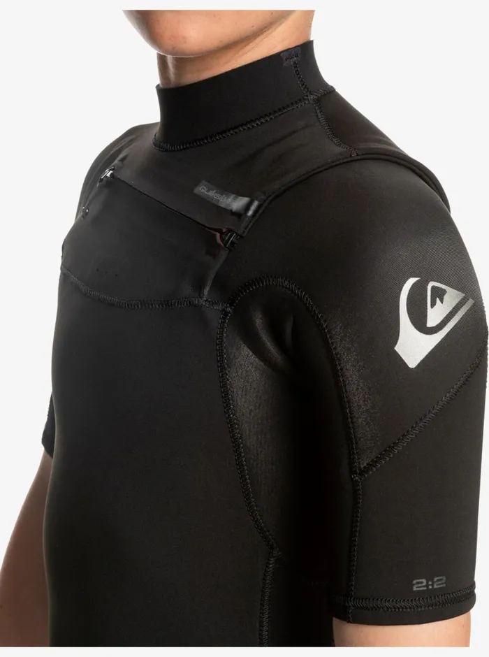 Quiksilver 816 22mm Everyday Sessions Short Sleeve Spring Suit Black Boys Wetsuits