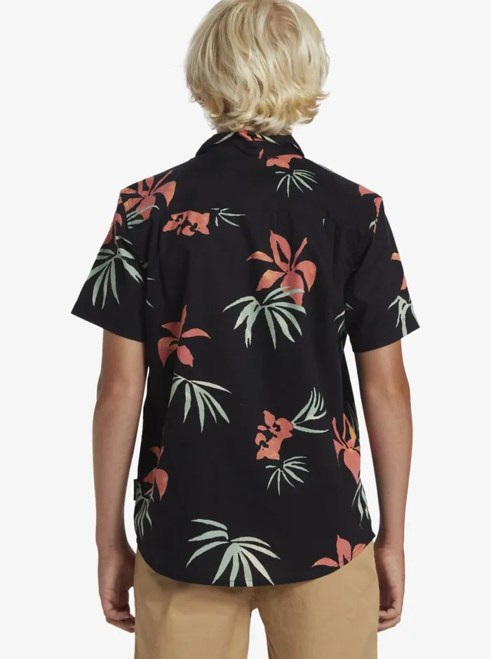 Quiksilver 816 Apero Classic Short Sleeve Woven Shirt Black Aop Mix Bag Ss Boys Shirts Quiksilver 816 Apero Classic Short Sleeve Woven Shirt Black Aop Mix Bag Ss Boys Shirts