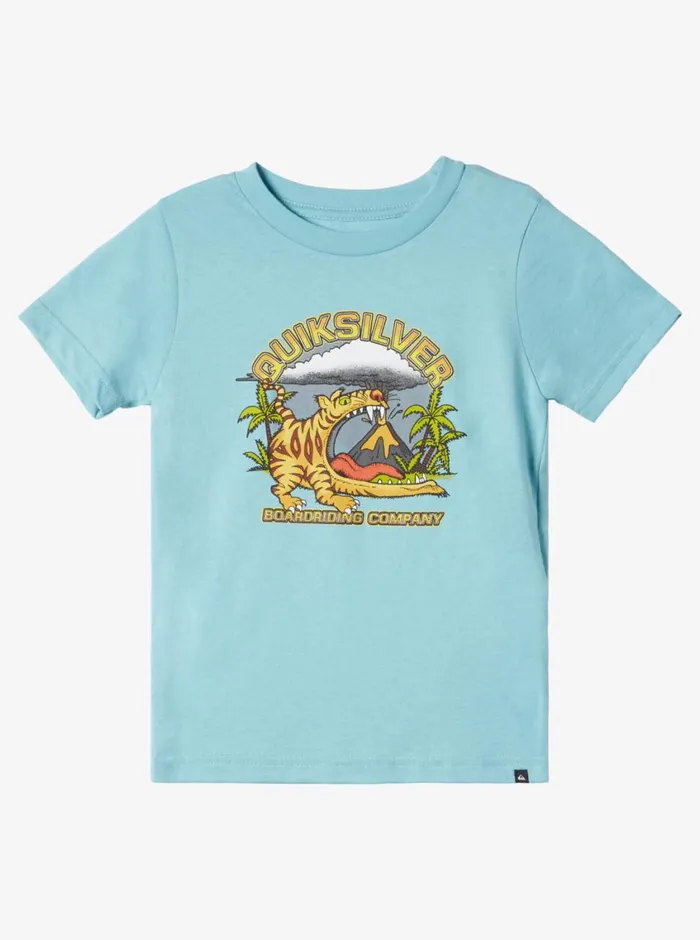 Quiksilver 816 Barking Tiger TShirt Marine Blue Boys Tees