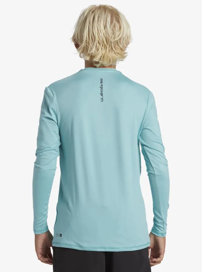 Quiksilver 816 Everyday Long Sleeve Surf Tee Marine Blue Boys Rashguards Quiksilver 816 Everyday Long Sleeve Surf Tee Marine Blue Boys Rashguards