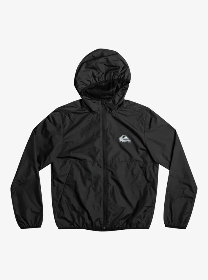 Quiksilver 816 Everyday Water Repellent Windbreaker Black Boys Jackets