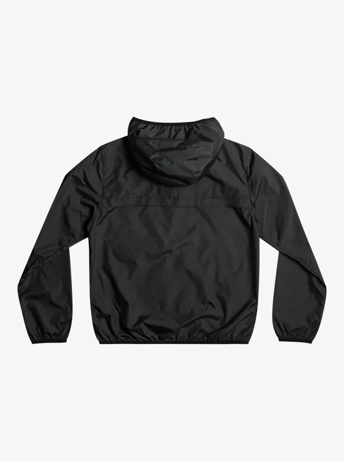 Quiksilver 816 Everyday Water Repellent Windbreaker Black Boys Jackets