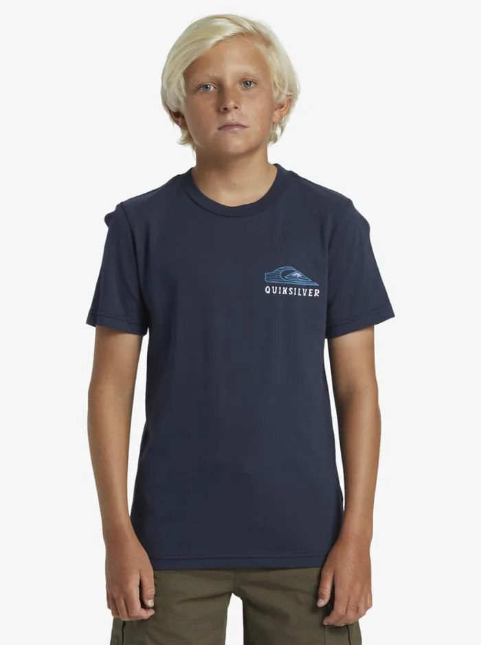 Quiksilver 816 Snake Charmer TShirt Dark Navy Boys Tees