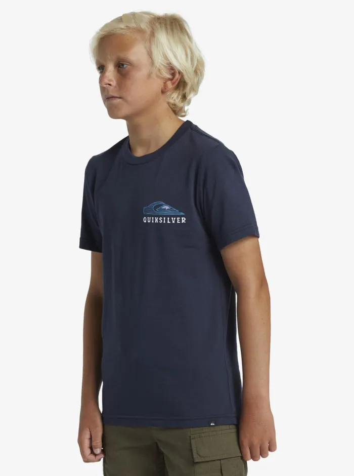 Quiksilver 816 Snake Charmer TShirt Dark Navy Boys Tees Quiksilver 816 Snake Charmer TShirt Dark Navy Boys Tees