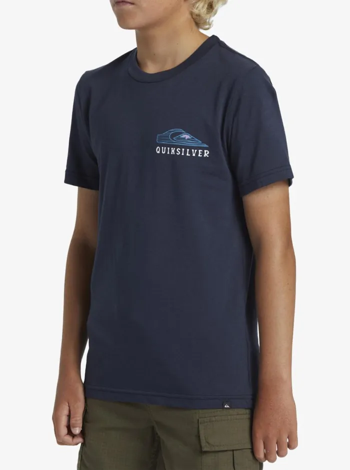 Quiksilver 816 Snake Charmer TShirt Dark Navy Boys Tees Quiksilver 816 Snake Charmer TShirt Dark Navy Boys Tees