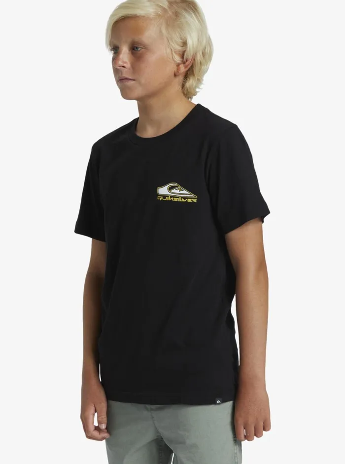 Quiksilver 816 Step Up TShirt Black Boys Tees Quiksilver 816 Step Up TShirt Black Boys Tees