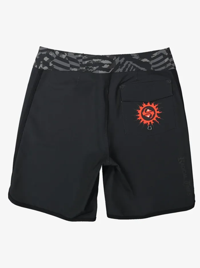 Quiksilver 816 Surfsilk Radical Scallop 16034 Boardshorts Black Boys Boardshorts Quiksilver 816 Surfsilk Radical Scallop 16034 Boardshorts Black Boys Boardshorts