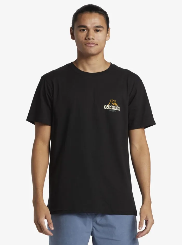 Quiksilver Above The Clouds TShirt Black Mens Tees Quiksilver Above The Clouds TShirt Black Mens Tees