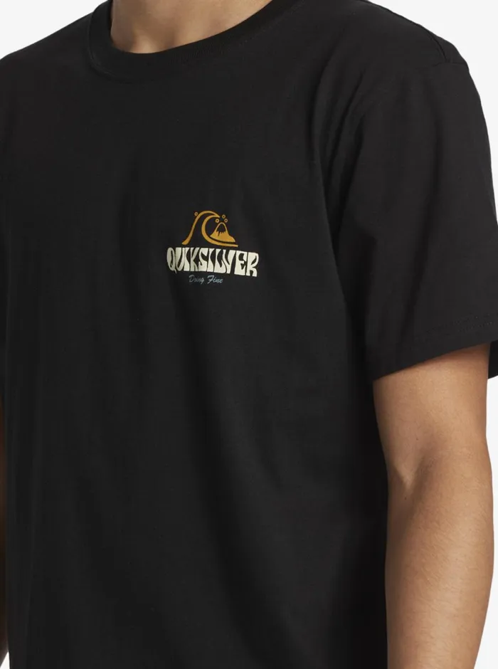 Quiksilver Above The Clouds TShirt Black Mens Tees Quiksilver Above The Clouds TShirt Black Mens Tees