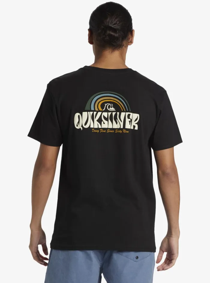 Quiksilver Above The Clouds TShirt Black Mens Tees Quiksilver Above The Clouds TShirt Black Mens Tees