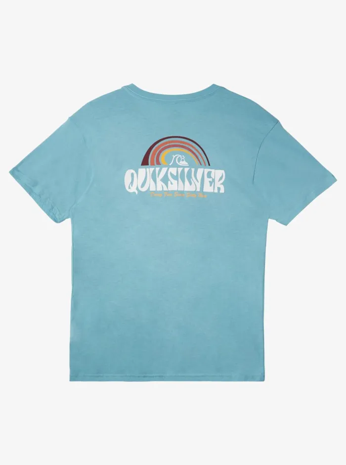 Quiksilver Above The Clouds TShirt Reef Waters Mens Tees Quiksilver Above The Clouds TShirt Reef Waters Mens Tees
