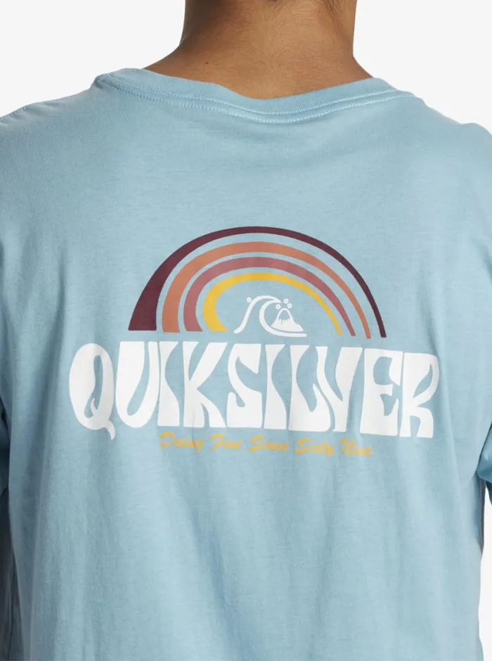 Quiksilver Above The Clouds TShirt Reef Waters Mens Tees Quiksilver Above The Clouds TShirt Reef Waters Mens Tees