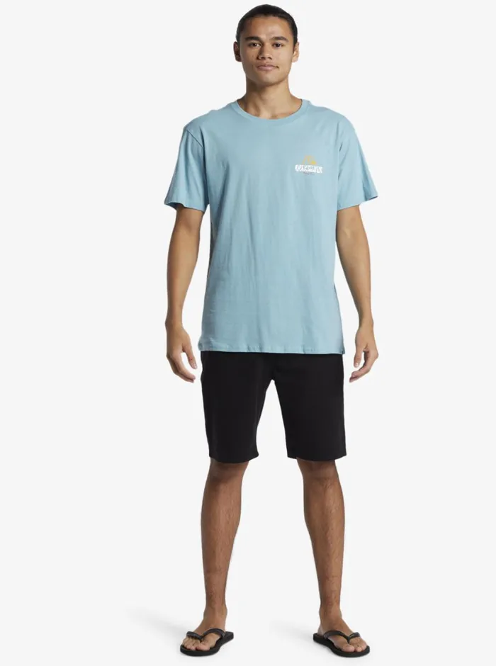 Quiksilver Above The Clouds TShirt Reef Waters Mens Tees Quiksilver Above The Clouds TShirt Reef Waters Mens Tees