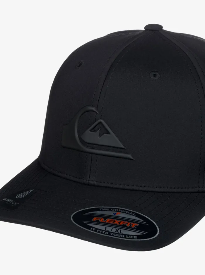 Quiksilver Amped Up Flexifit Hat True Black Mens Hats
