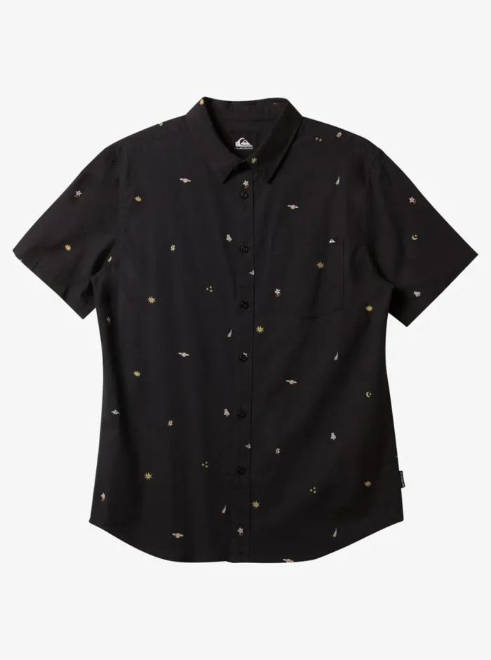 Quiksilver Apero Classic Short Sleeve Woven Shirt Tarmac Aop Mix Bag Ss Mens Shirts and Polos
