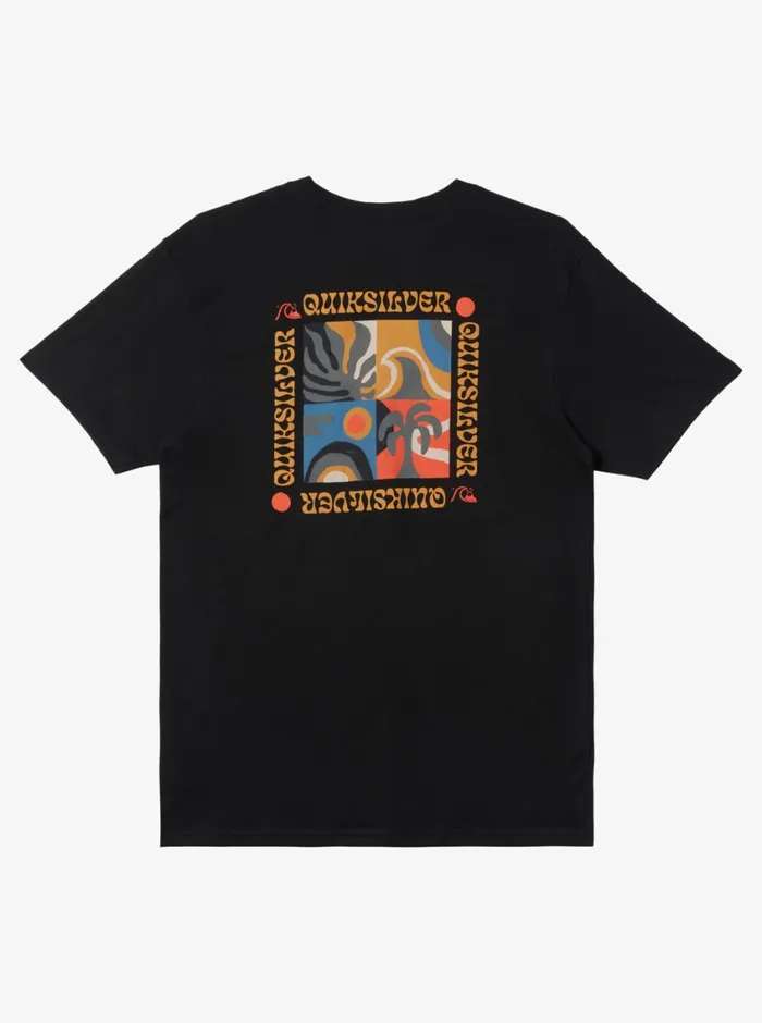 Quiksilver Bon Weekend TShirt Black Mens Tees Quiksilver Bon Weekend TShirt Black Mens Tees