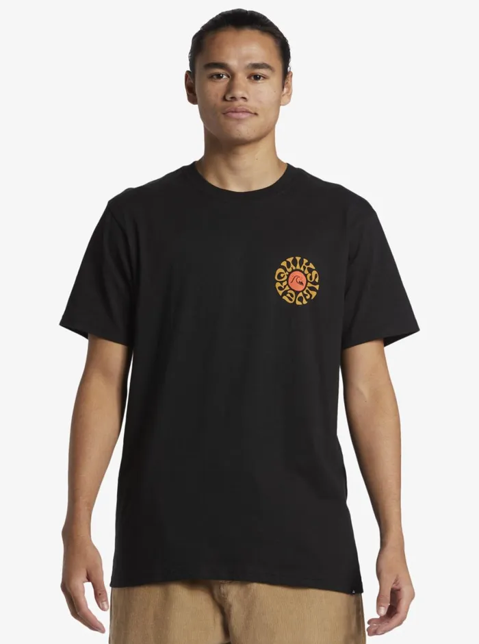 Quiksilver Bon Weekend TShirt Black Mens Tees Quiksilver Bon Weekend TShirt Black Mens Tees